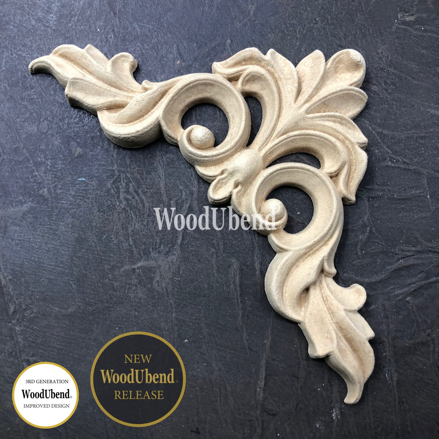Eckteil Dekore | WoodUbend Ornate Plume WUB6093