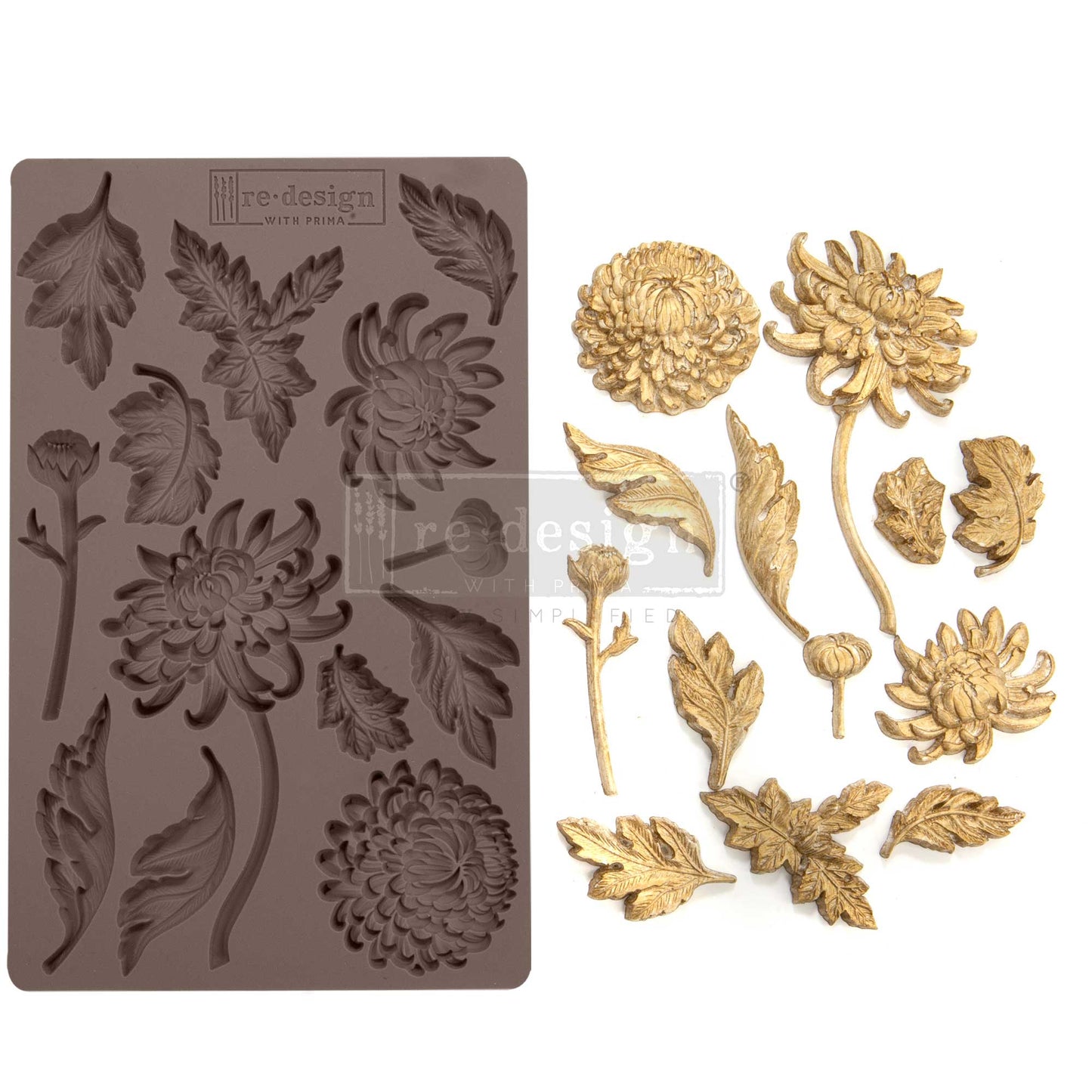 Silikonformen | Redesign - Decor Mould - Botanist Floral