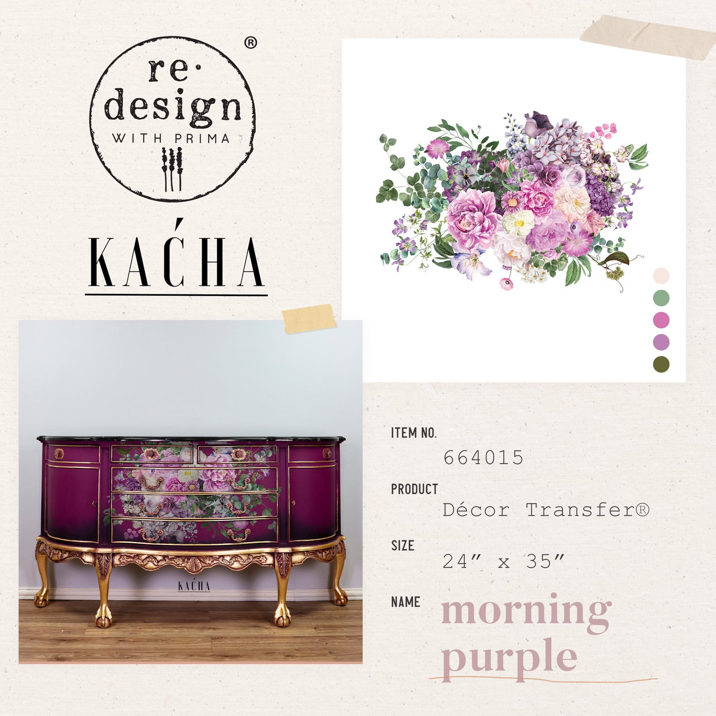 Transferfolien | Redesign Transfer - Morning Purple - Kacha