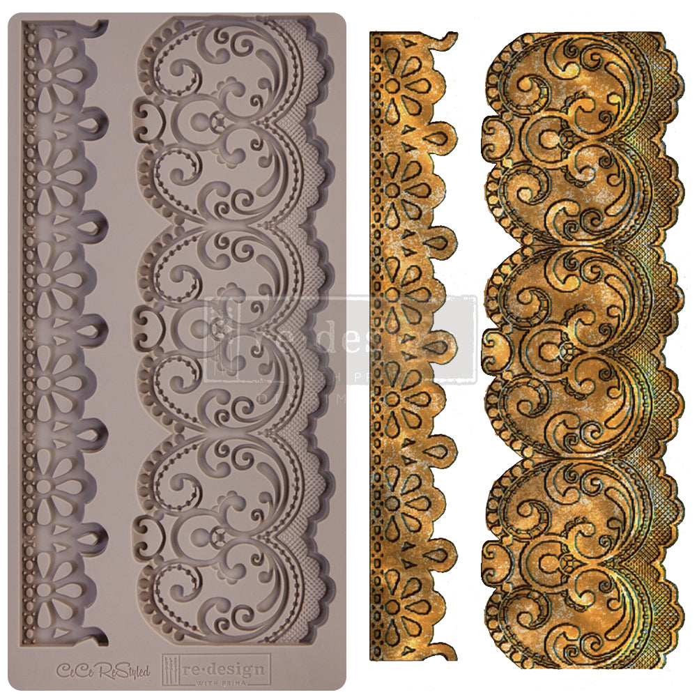 Silikonformen | Redesign - Decor Mould CECE - Border Lace