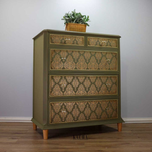 Transferfolien | Redesign Transfer - Gold Damask Kacha
