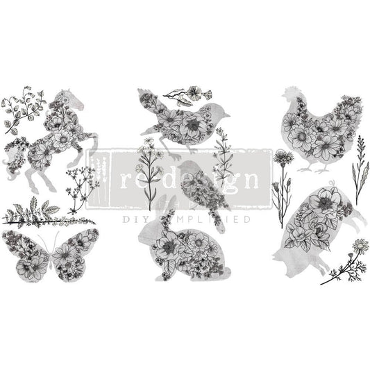 Transferfolien | Redesign Transfer - Scribbled Animals