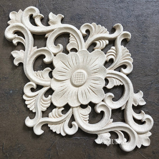 Holzverzierungen WoodUbend Grand Baroque Centrepiece WUB2157